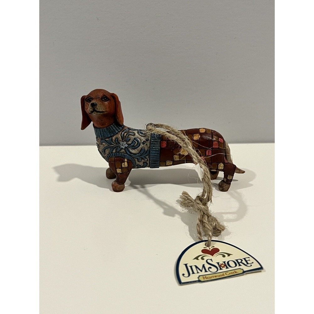 Jim Shore Longfellow Dachshund Weiner Dog Ornament Heartwood Creek 2005‎